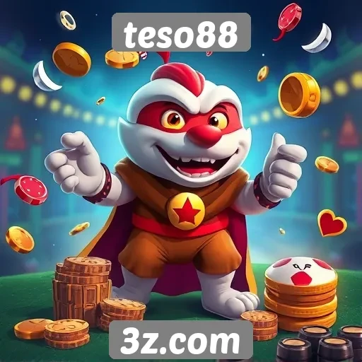 Variedade de jogos disponíveis na plataforma teso88