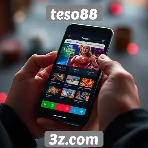 Facilidade de uso do teso88 em dispositivos móveis