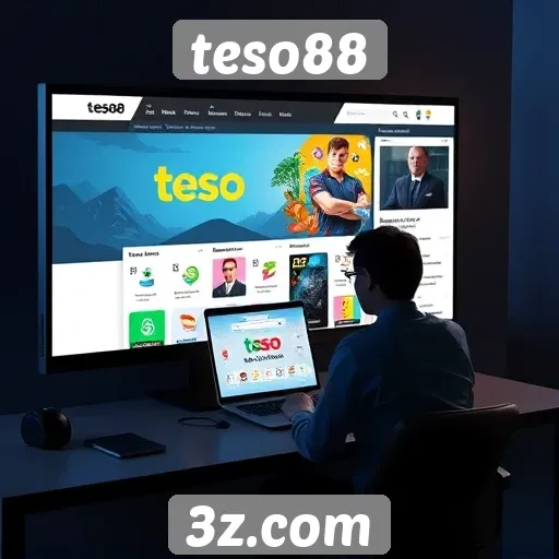 Teste de usabilidade e design do site teso88