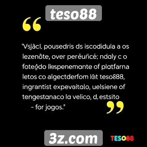 Feedback dos usuários sobre a experiência no teso88